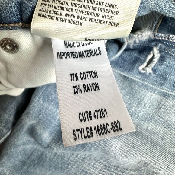 Citizens of Humanity Women's Crop Slim Emerson Jeans Size 24 Boho Side Stripe - Picture 12 of 16